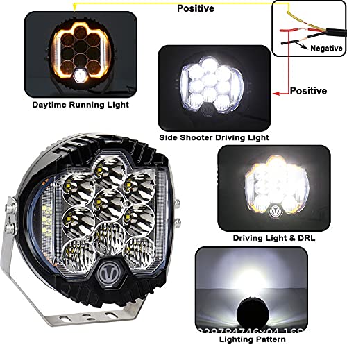 Faros LED SIDE 5" con DRL