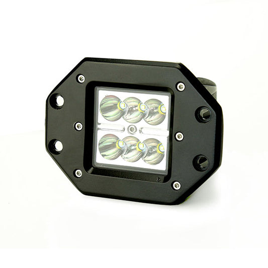 Faro LED de embutir LUZ Blanca: integración perfecta en paragolpes. Luz Blanca/Ámbar, haz Spot/Flood. Resistencia total IP68 para 4x4 y off-road.