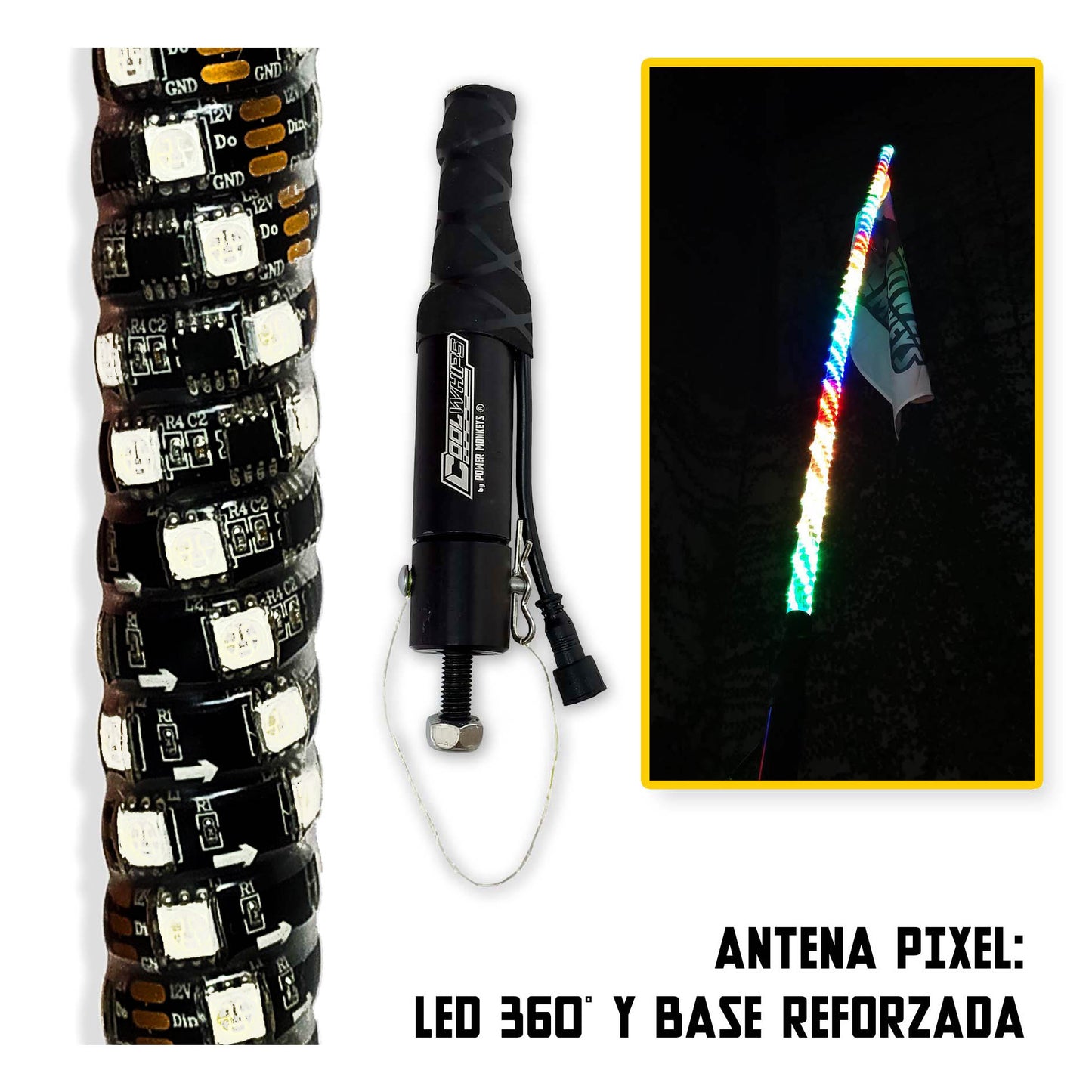 Antenas LED Luminosas Linea PIXEL