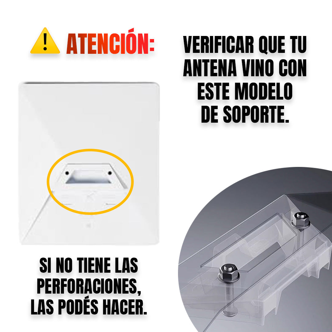 Sopore de Ventosas Metalico Para Starlink Mini