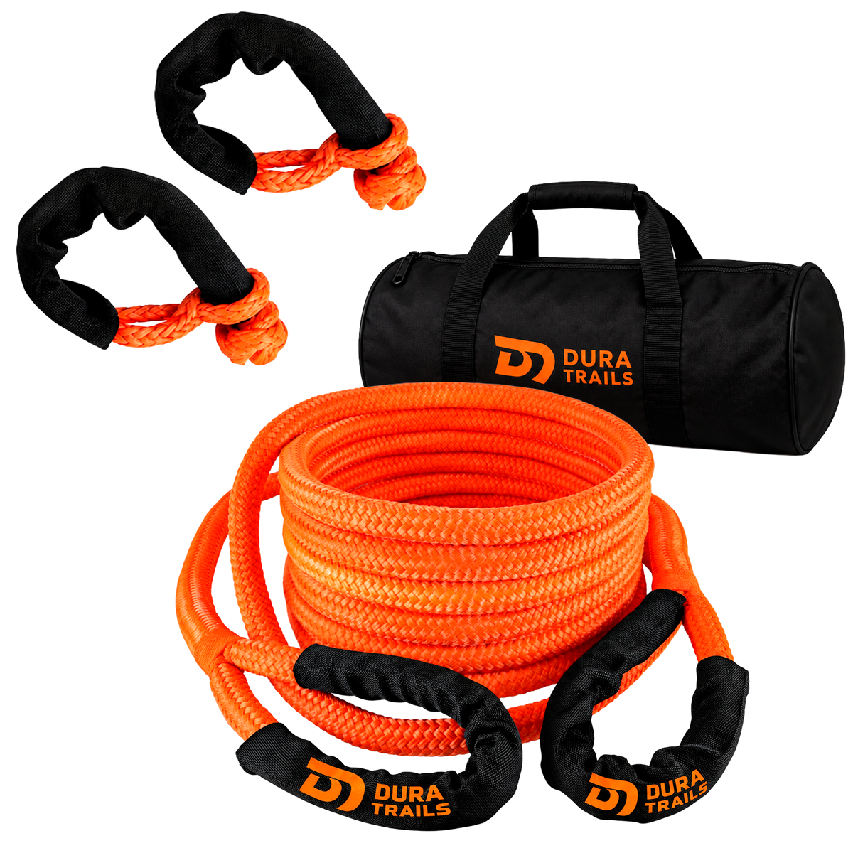 KIT RESCATE: Eslinga Dinamica 9 Metros + 2 Grilletes Soft + Bolso Rescate