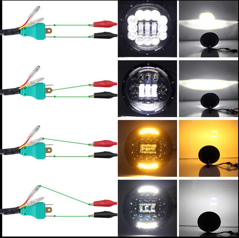 Kit Par de Faros LED delanteros Jeep Wrangler 7"
