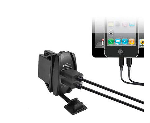 Cargador USB Doble 5v - 3,1Amper. Para Auto, Moto, Nutica o Motorhome
