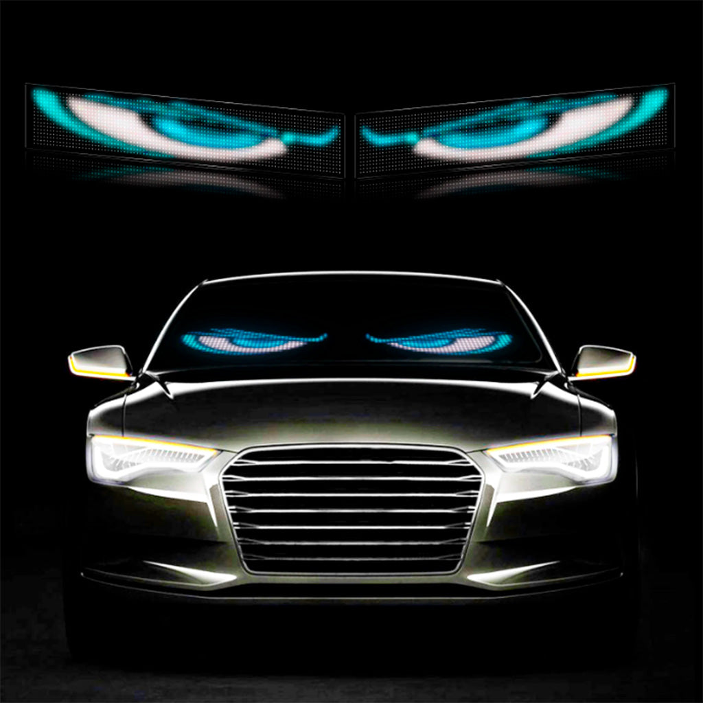 Cartel LED Doble - Flexible, Programable, Ojitos, Para Auto, Camion o Negocio