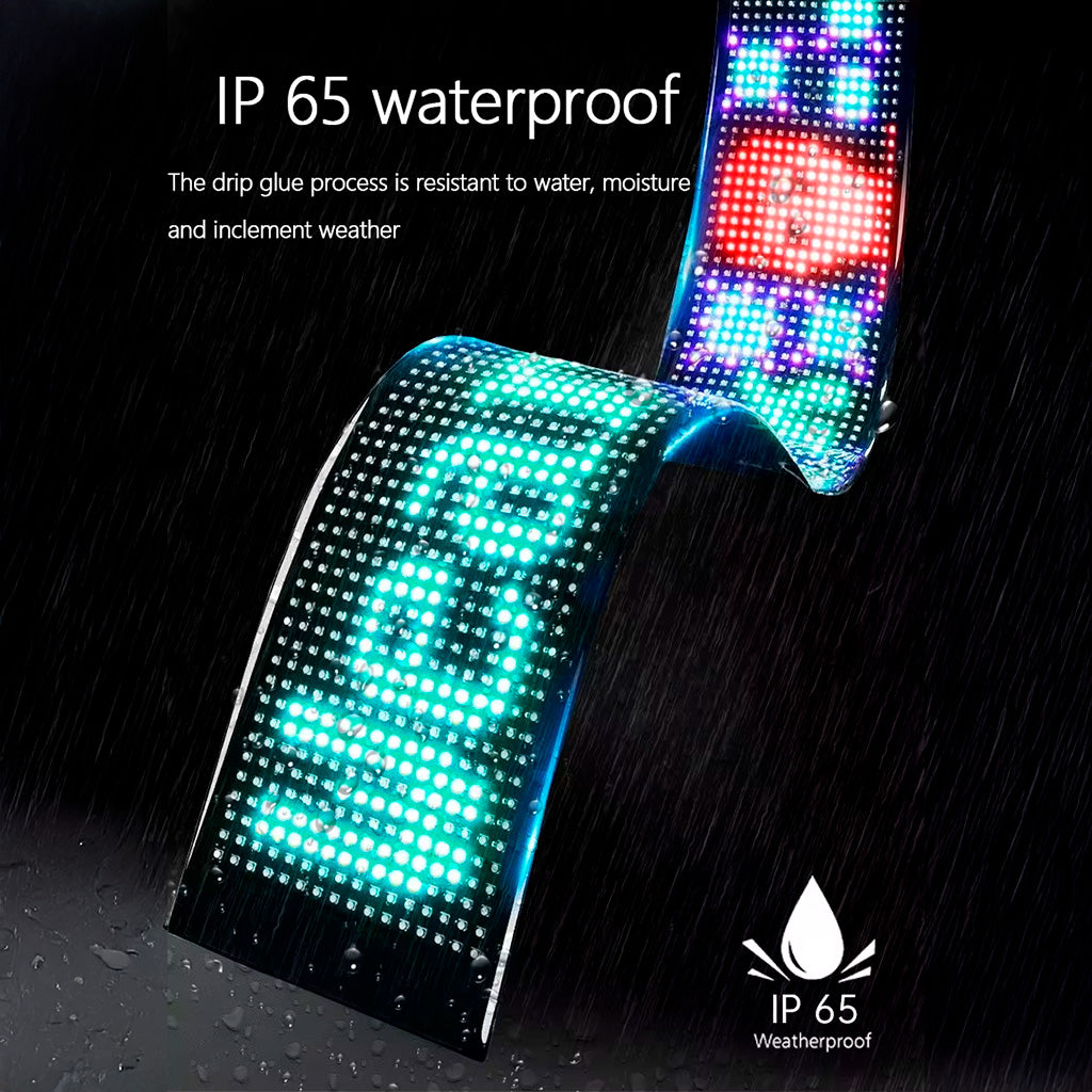 Cartel LED Doble - Flexible, Programable, Ojitos, Para Auto, Camion o Negocio