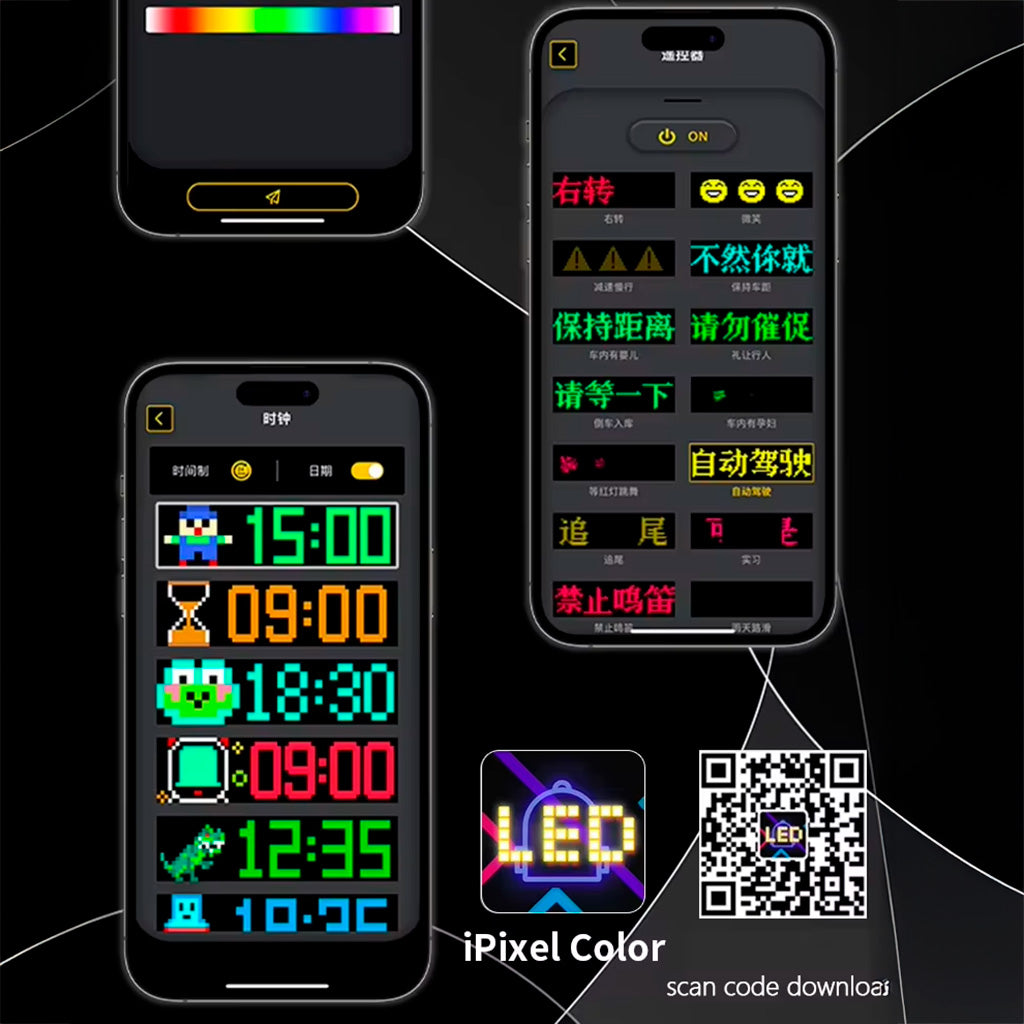 Cartel LED Doble - Flexible, Programable, Ojitos, Para Auto, Camion o Negocio