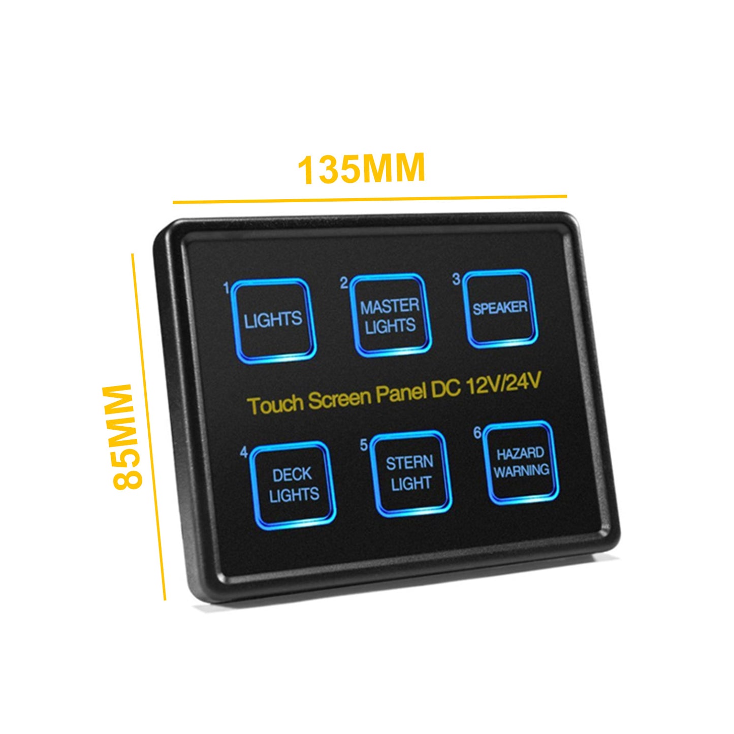 Tablero Touch de 6 Teclas Personalizables Nautico