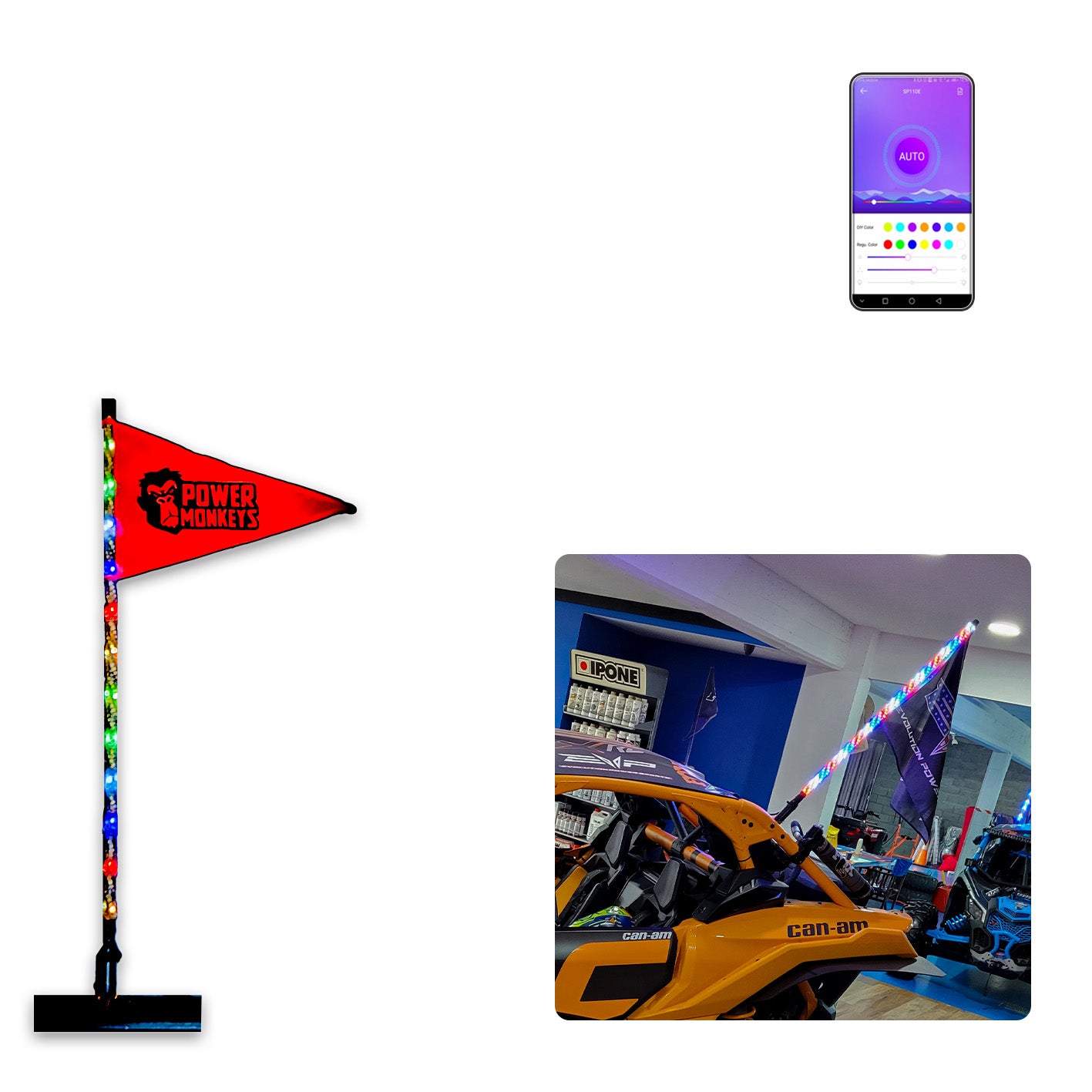 Antenas LED Luminosas Linea PIXEL