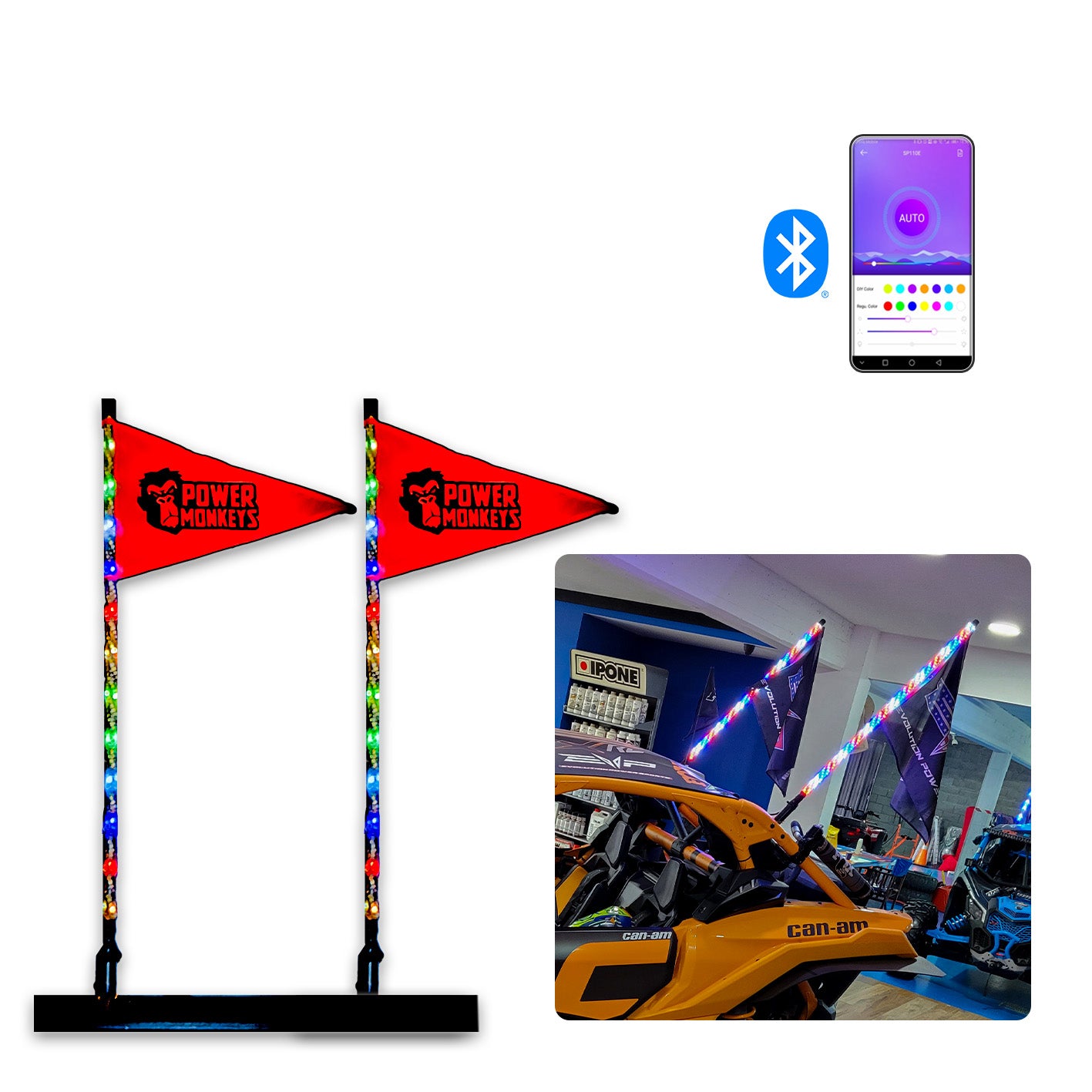 Antenas LED Luminosas Linea PIXEL
