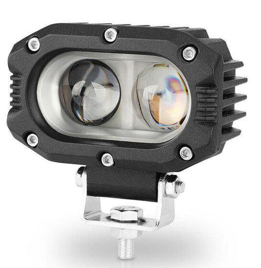 Faro LED 2,5" Spot Rectangular Luz Blanca: Máximo largo alcance en 4x4 y off-road. Diseño compacto, IP67 total, resistente al agua y golpes. Envío a todo el país.