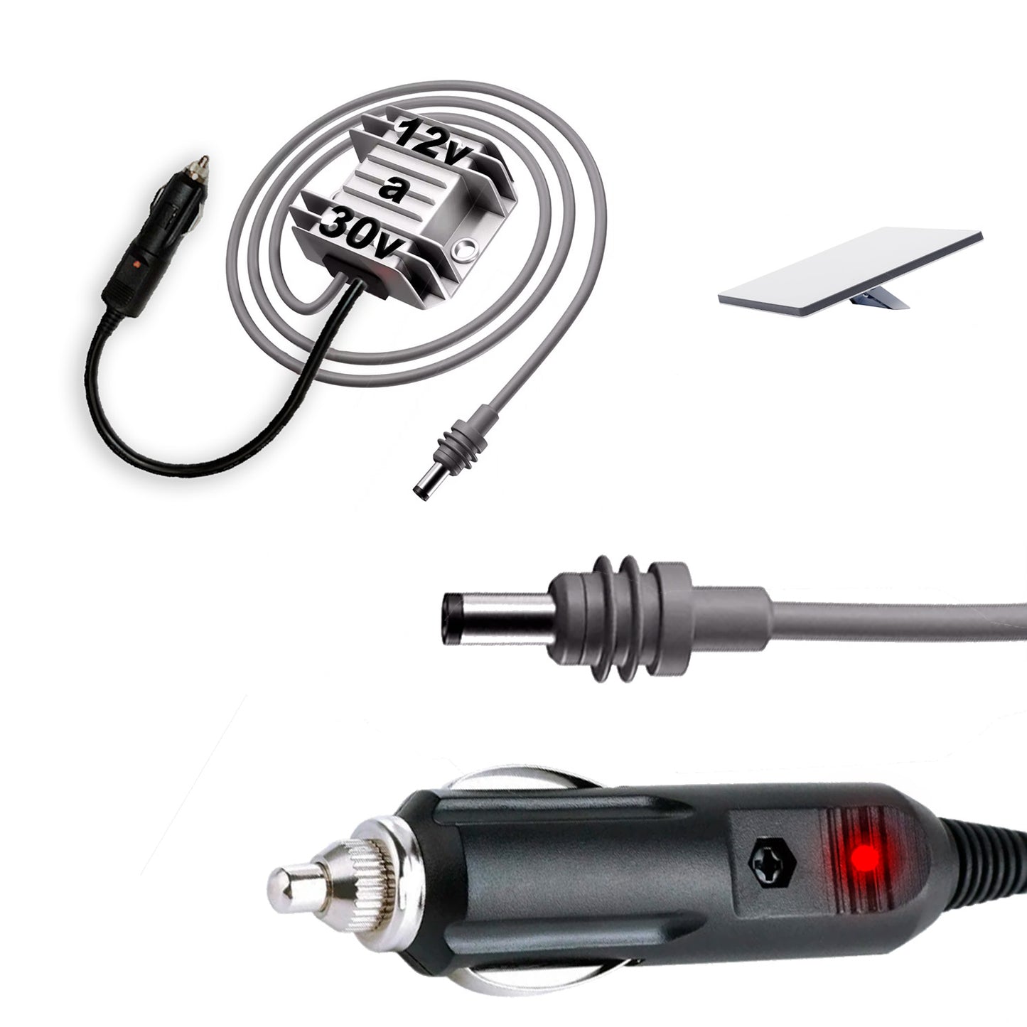 Fuente Starlink 12a30 Volt - Adaptador a encendedor del vehiculo + Cable de 3m