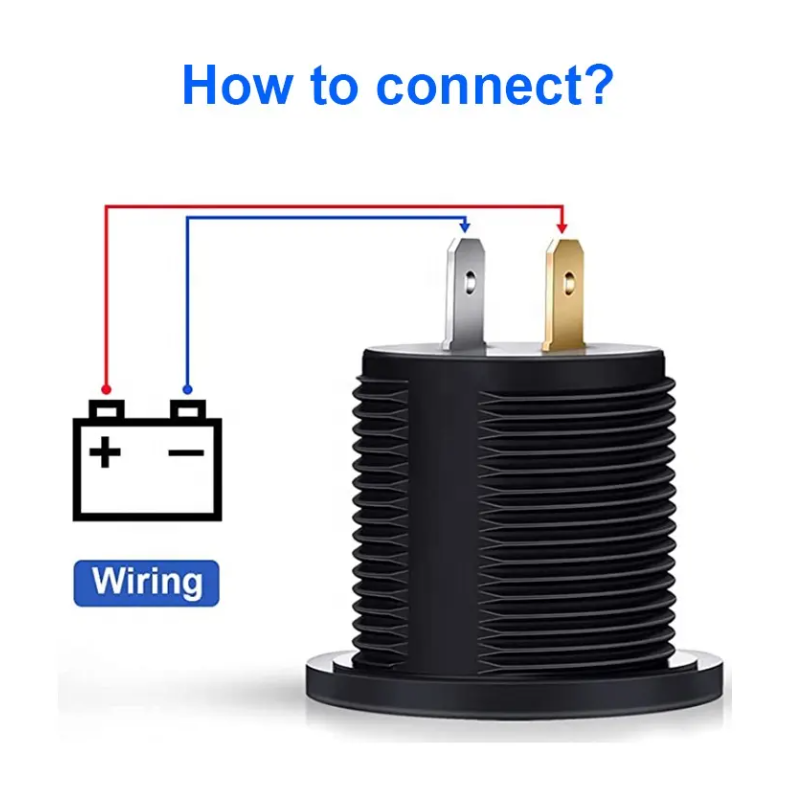 Cargador USB-C de 65w+Qc3.0 de 18w. Carga Súper Rápida. Para embutir en Auto, Moto, Nutica o Motorhome