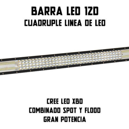 Barra LED 12D Recta de 42"