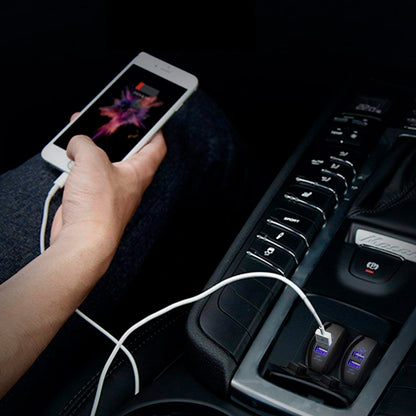 Cargador USB Doble 5v - 3,1Amper. Para Auto, Moto, Nutica o Motorhome