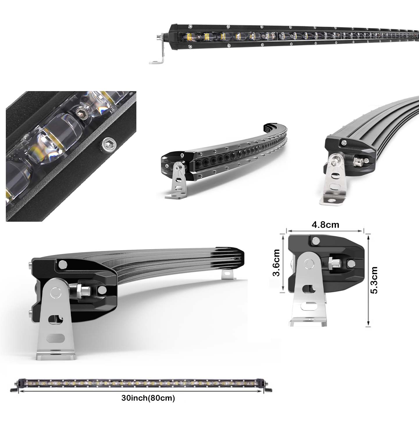 Barras LED 6D Ultra Slim [Curvas y Rectas]