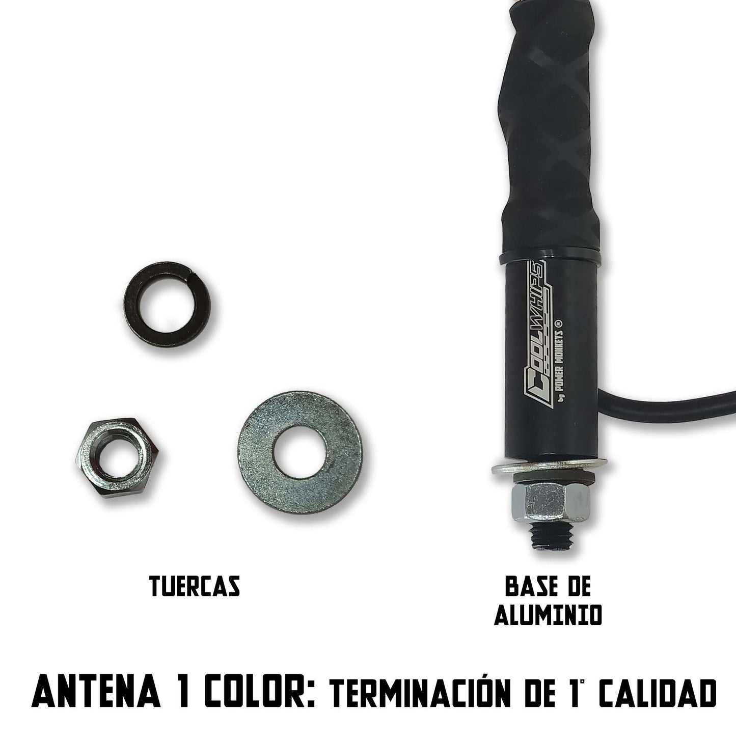 Antenas LED Luminosas Color AZUL
