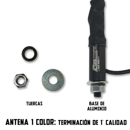 Antenas LED Luminosas Color AZUL