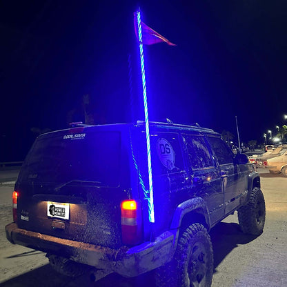 Antenas LED Luminosas Color AZUL