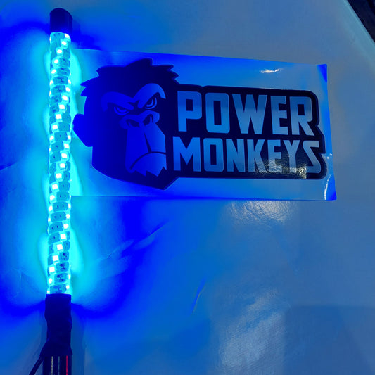 Antenas LED Luminosas Color AZUL