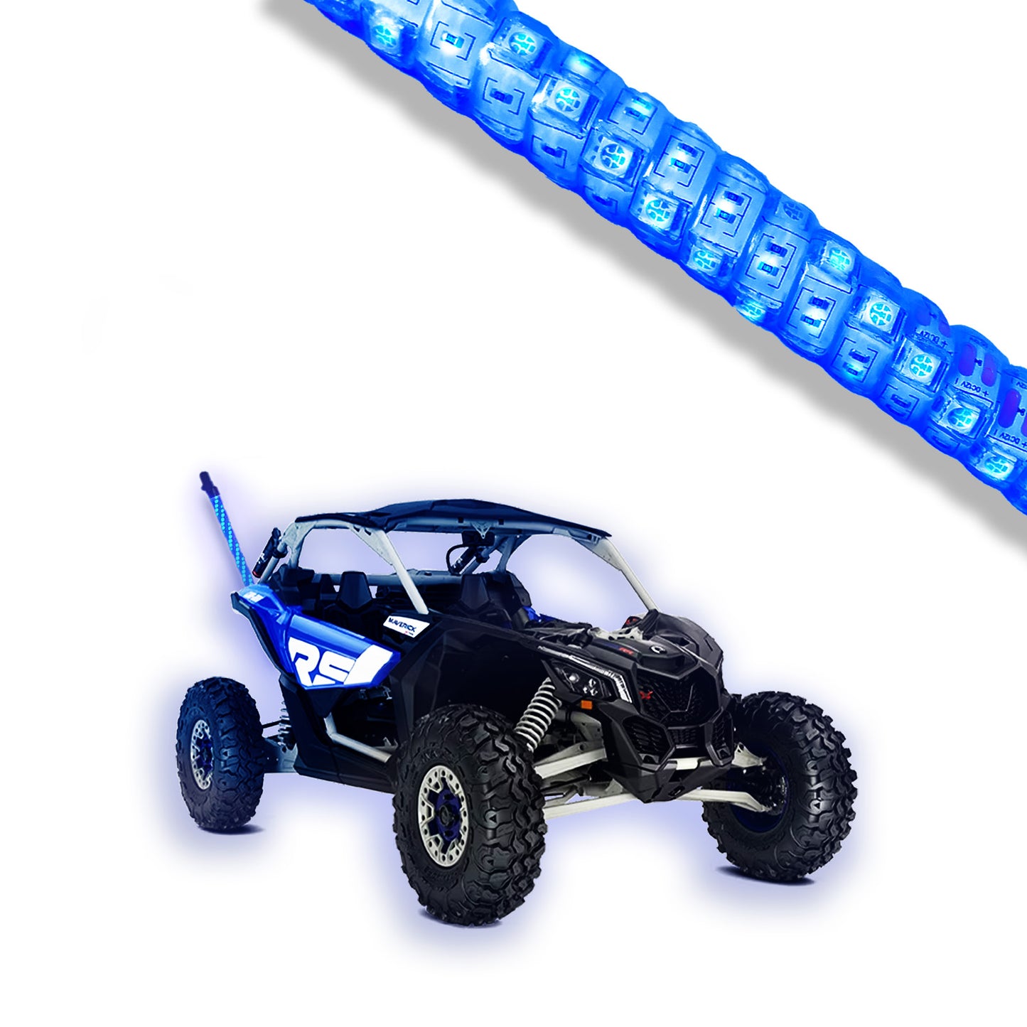 Antenas LED AZULES