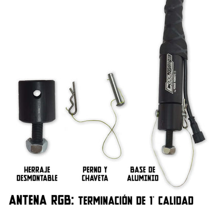Antenas LED Luminosas Linea RGB