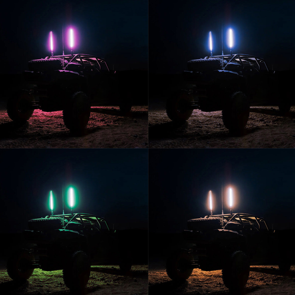Antenas LED RGB