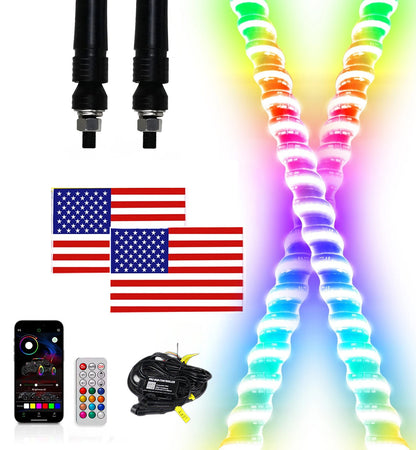 ANTENAS LED COB  pixel Varios Tamaños UTV y Off Road