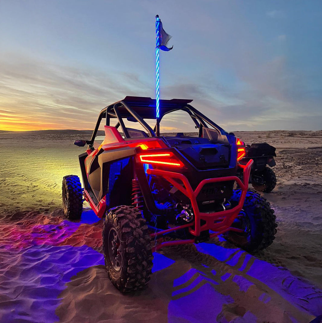Antenas LED Para UTV, 4x4, Nautica. RGB, Pixel, Un Color – POWER MONKEYS