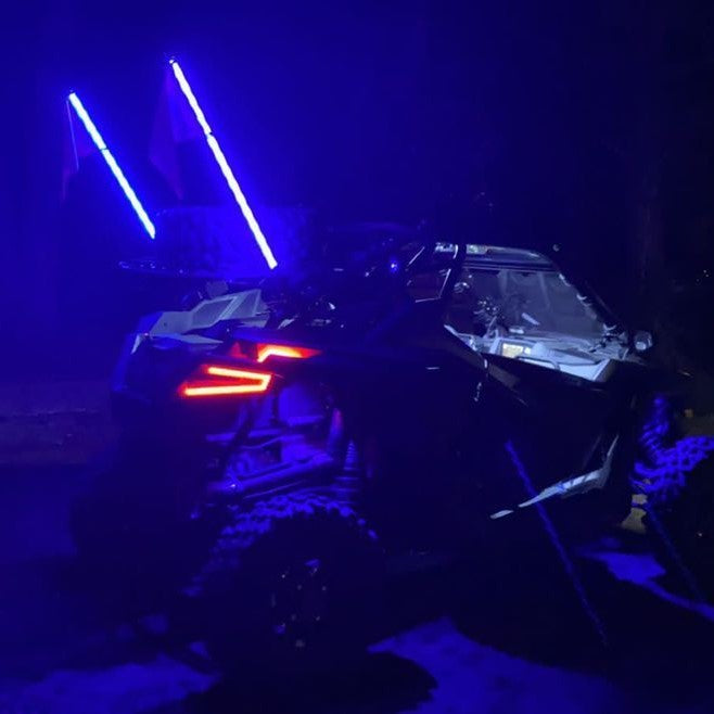 Antenas LED AZULES