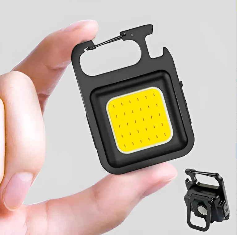 Mini Linterna Led Recargable USB Llavero imán abridor Luz Blanco Frio