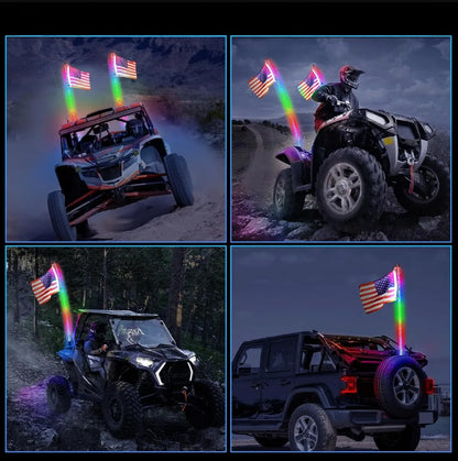 ANTENAS LED COB  pixel Varios Tamaños UTV y Off Road