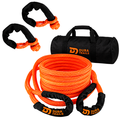 KIT RESCATE: Eslinga Dinamica 9 Metros + 2 Grilletes Soft + Bolso Rescate