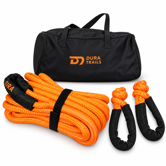 KIT RESCATE: Eslinga Dinamica 9 Metros + 2 Grilletes Soft + Bolso Rescate