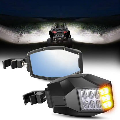 Espejos UTV Retrovisores con Luz Led y Señal de Giro