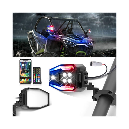 Espejos Retrovisores para UTV con LED RGB