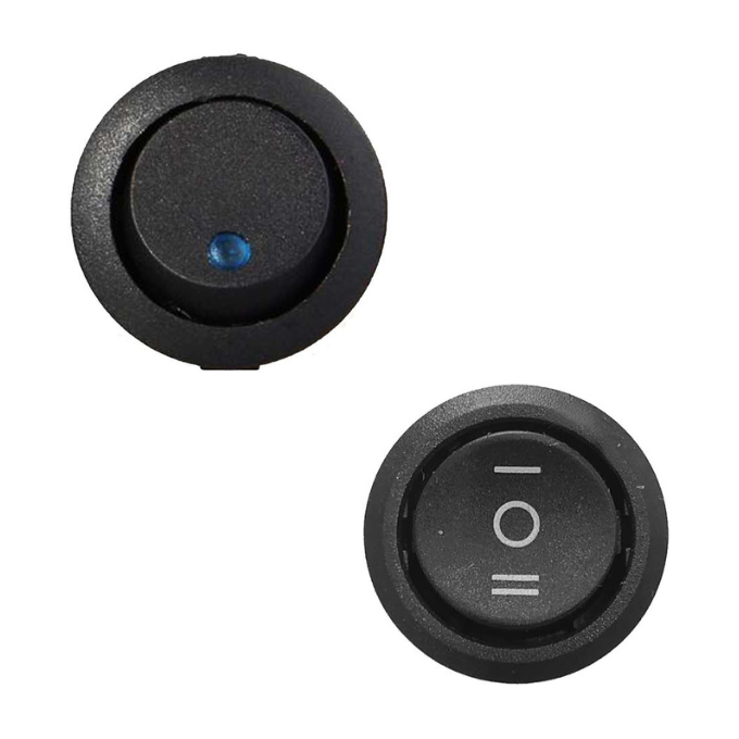 Teclas LED Redondas Universales On-Off y/o 3 Posiciones – POWER MONKEYS