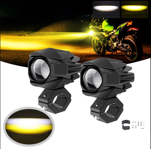 Faro Auxiliar MOTO Proyector Bi LED 2" Alta y Baja con cableado