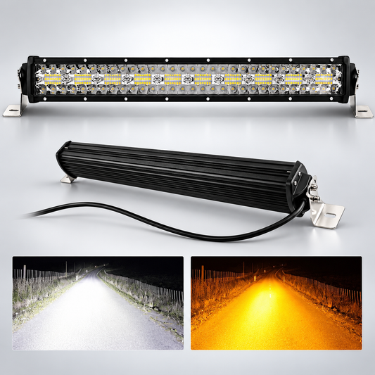 Barras LED "FLASH" Ambar Y Blanco