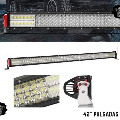 Barra LED 12D Recta Gran Alcance y Dispersión