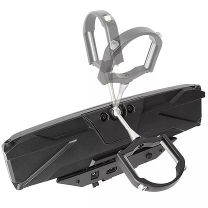 Accesorio Espejo de UTV de Diseño convexo para gran ángulo de visión y abrazaderas universales para jaula de UTV. Estilo 12V. Espejo Retrovisor Interior para UTV con luz LED RGB perimetral. 