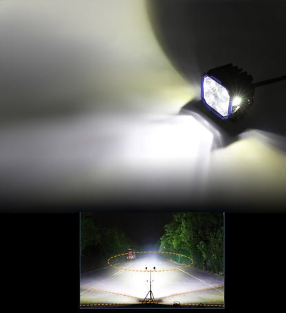 Faros LED 3" DRL Ambar y Blanco
