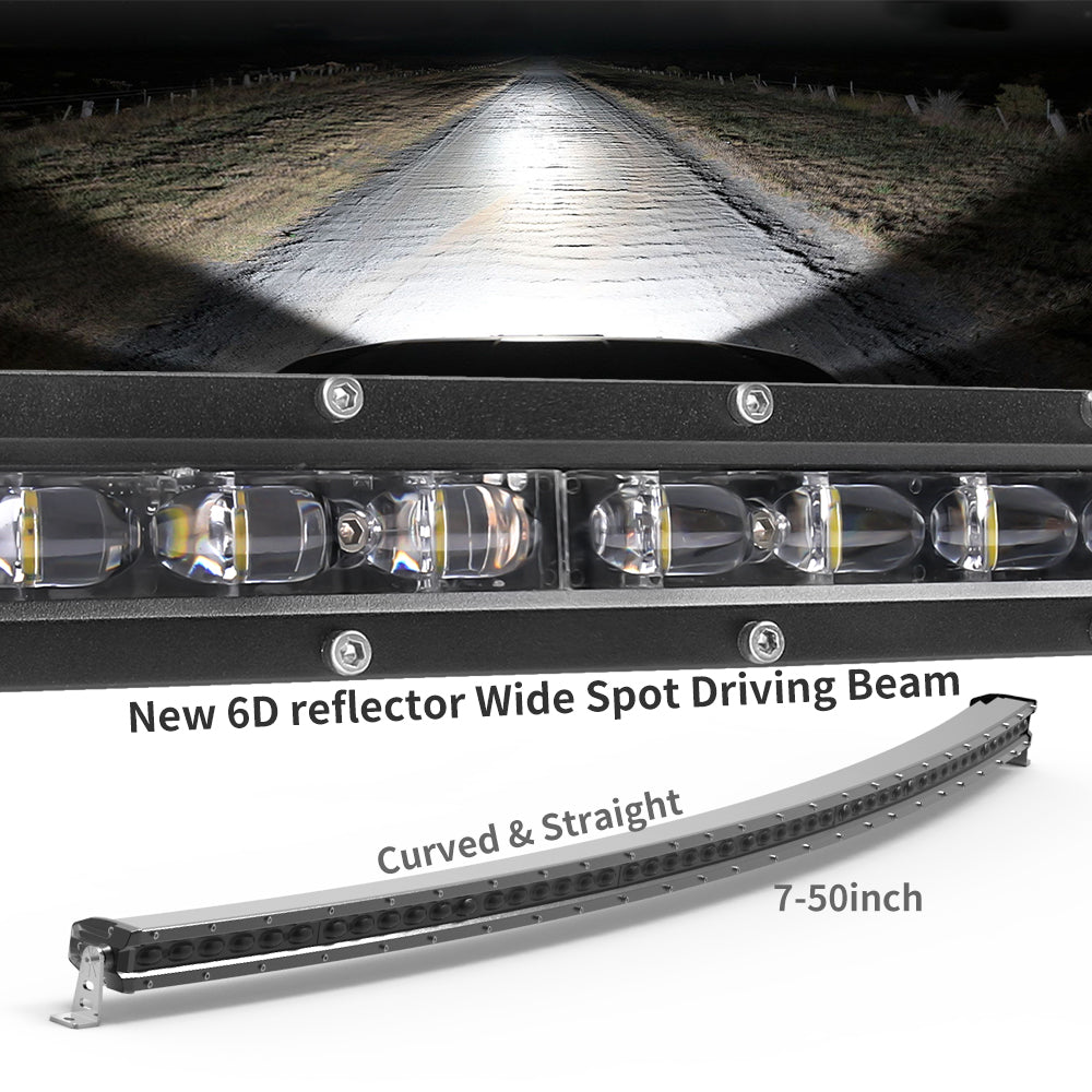 Barras LED 6D Ultra Slim [Curvas y Rectas]