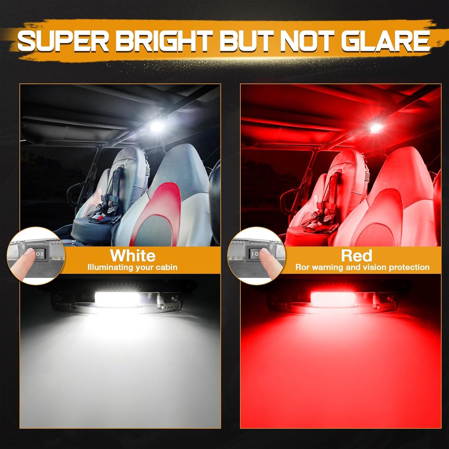 Luz LED  a pilas para Interior de UTV o Linterna de Trabajo Imantada