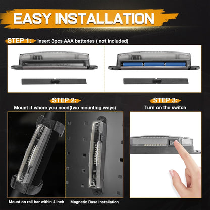 Luz LED  a pilas para Interior de UTV o Linterna de Trabajo Imantada