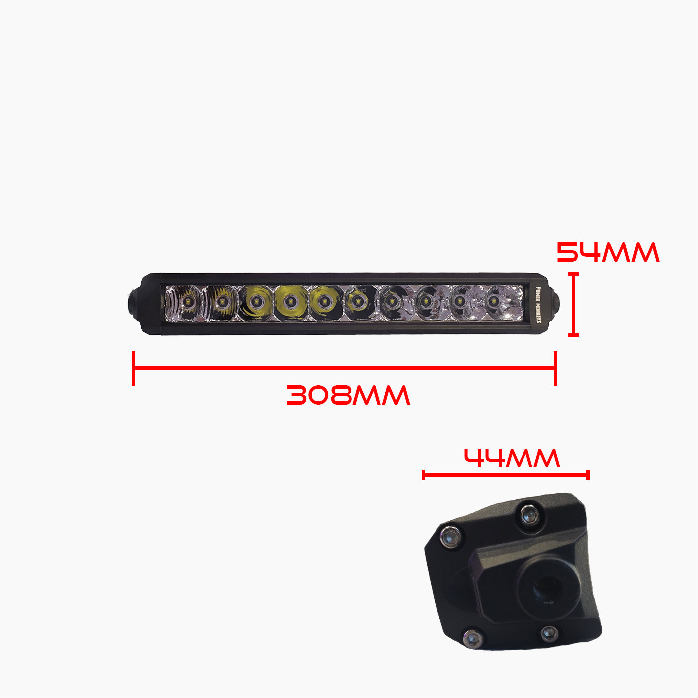 Barra LED 8 Slim de 12"