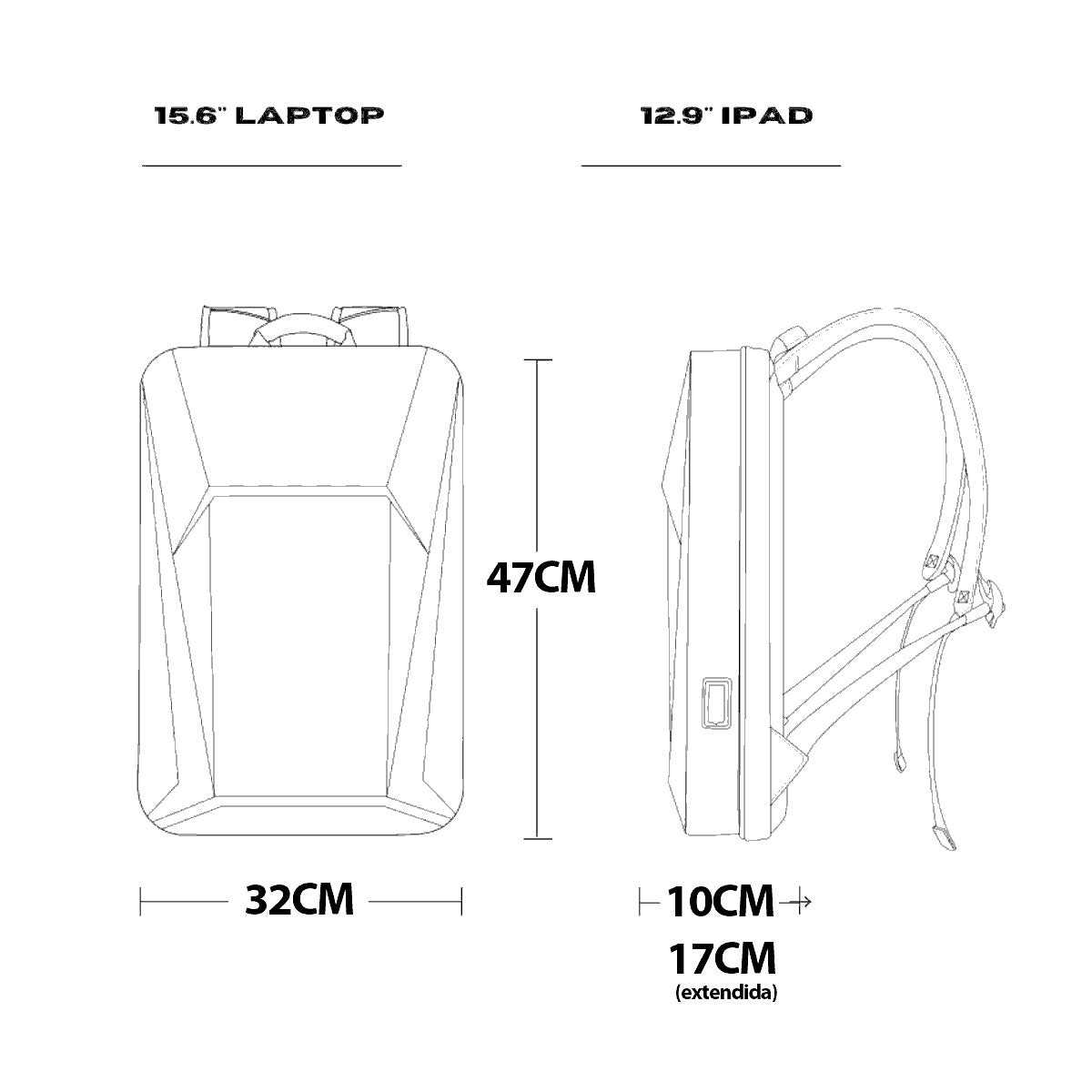 Mochila para Starlink Mini Rígida