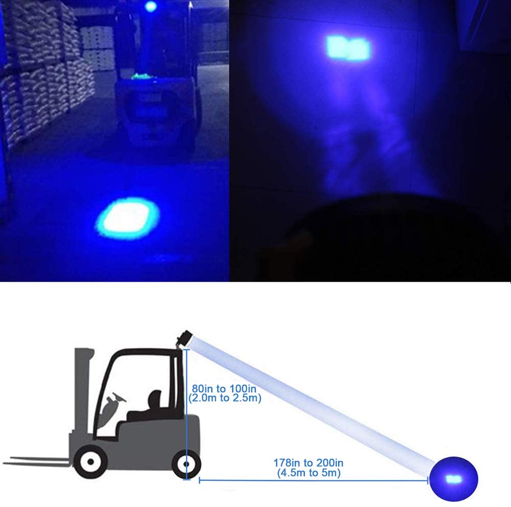 Faro LED Luz AZUL Para Autoelevador