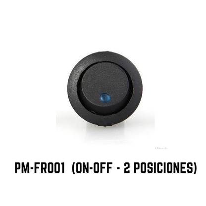 Teclas LED REDONDAS On-Off vs 3 Posiciones