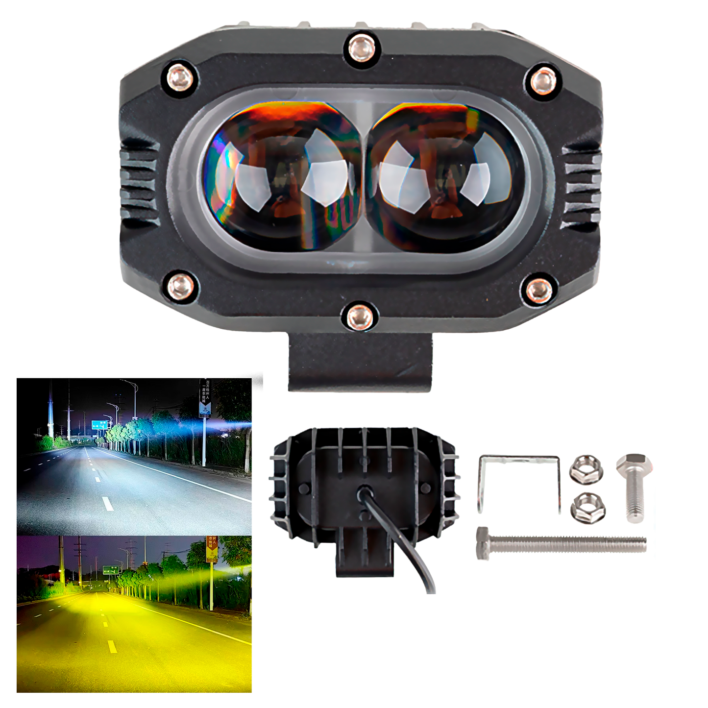 Faros LED 2,5" Rectangular Spot