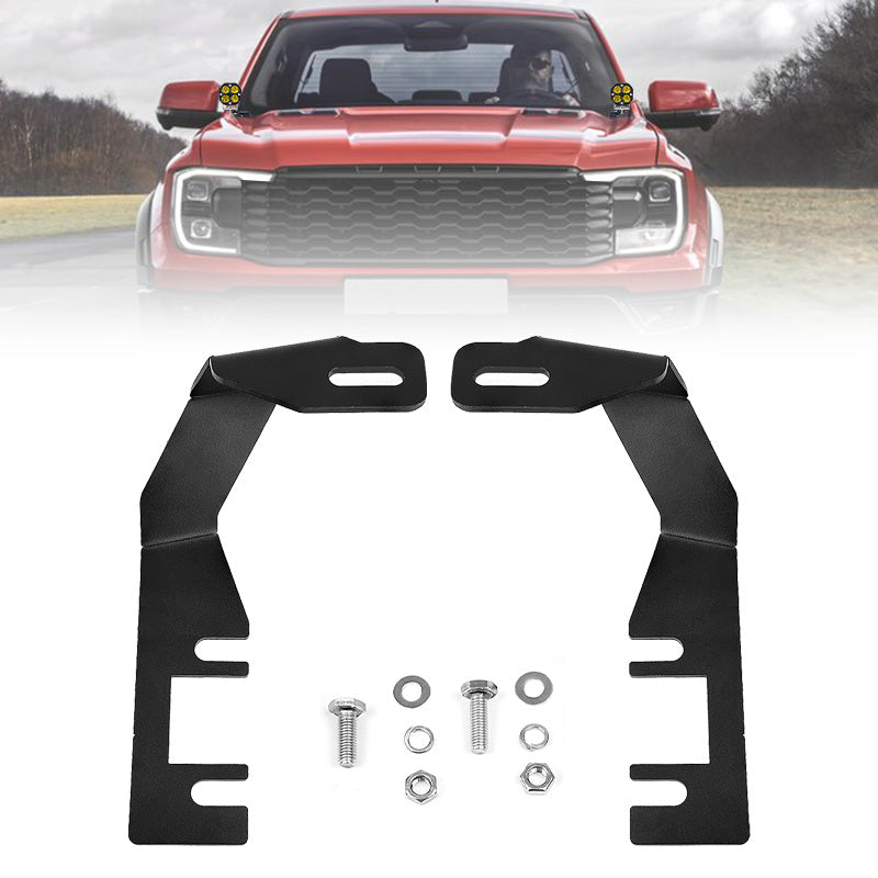 Combo Capot Par de faros LED 3" con DRL + Soporte para Capot + Kit Instalacion